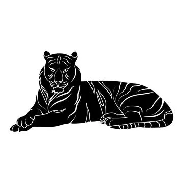 Tiger icon Stock Illustration