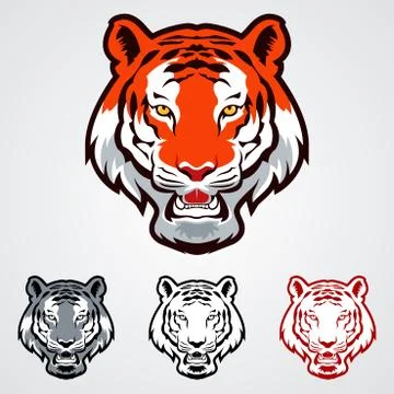 Tiger Icons Stock Illustration