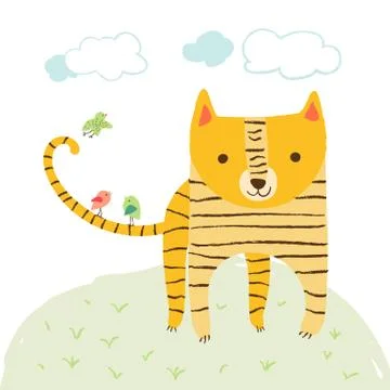 Tiger illustration Stock Illustration