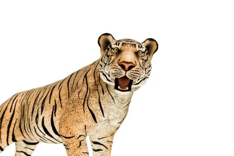 Tiger isolated on white background Stock Illustration