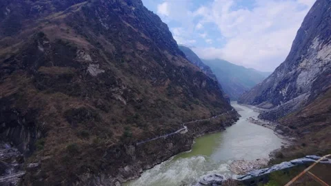 Tiger Leaping Gorge Time-Lapse in Shangri-La Stock Footage 312588434