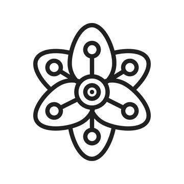 Tiger Lily icon image. Stock Illustration