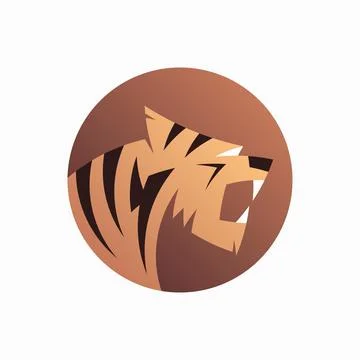 Tiger logo design Stock Illustration
