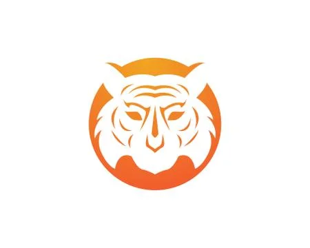 Tiger logo template icon design 스톡 일러스트