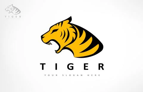Tiger logo vector. Predatory wild animal design. Stock Illustration