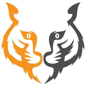 Tiger loho vector illustration design Stock Illustration