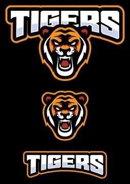 Tiger Mascot Logo Stock Illustration