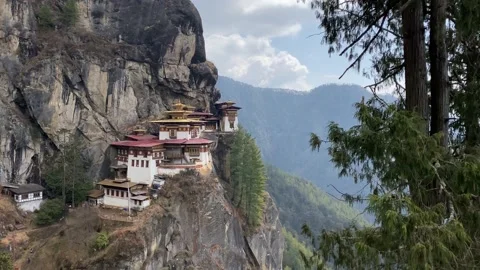 Tiger Nest in Bhutan Stockbeeldmateriaal 220305291
