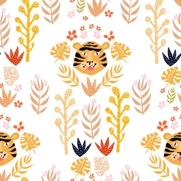 Tiger pattern イラスト素材
