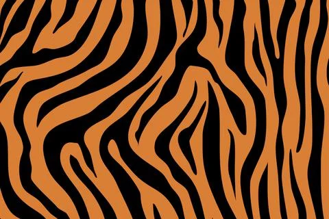 Tiger Pattern Illustration Stock Illustration
