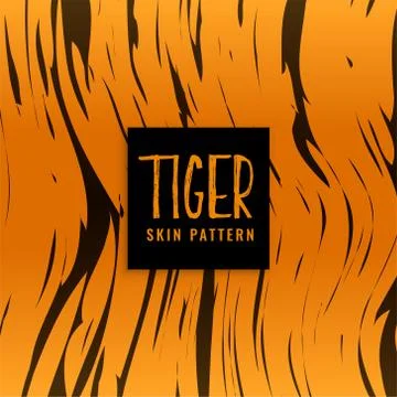 Tiger pattern skin texture design Stock Illustration
