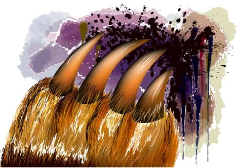 Tiger paw Stock Illustration