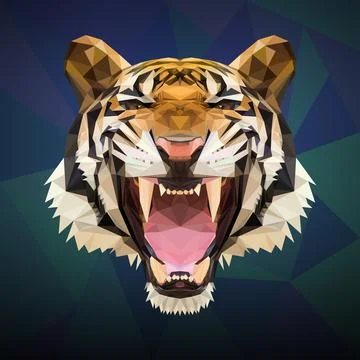 Tiger Poly Stock Illustration