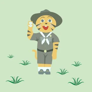 Tiger scout Stock Illustration