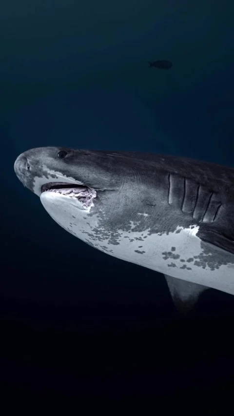 Tiger shark compilation in the ocean Stock Footage 321227625