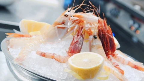 Tiger shrimp Stock Footage 113852585