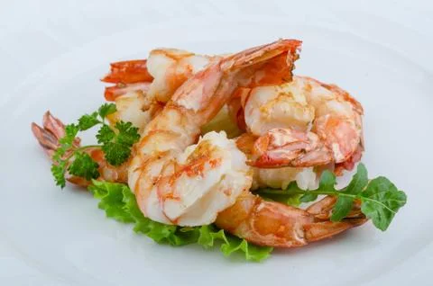 Tiger shrimps Stock Photos