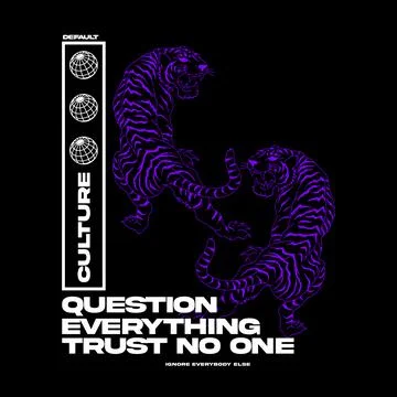 Tiger with slogan Vector Stock Illustration