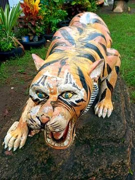 Tiger statue Stock Photos