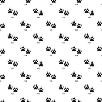 Tiger step pattern seamless vector Stock Illustration