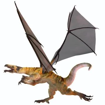 Tiger striped dragon Stock Illustration