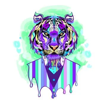 Tiger suit Stock Illustration