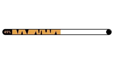 Tiger tail animal loading bar Stock Footage 241102427