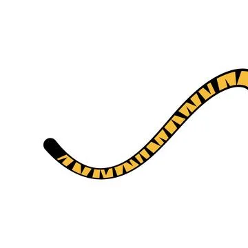 Tiger tail blank space Illustrazione stock