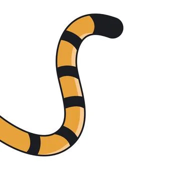 Tiger tail icon vector element design template Stock Illustration