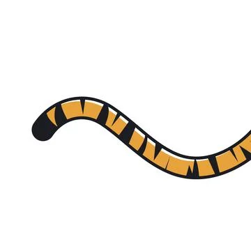 Tiger tail icon vector illustration design Stock Illustration