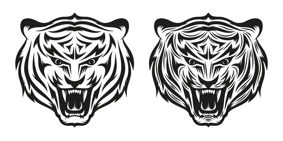 Tiger tattoo Stock-Illustration