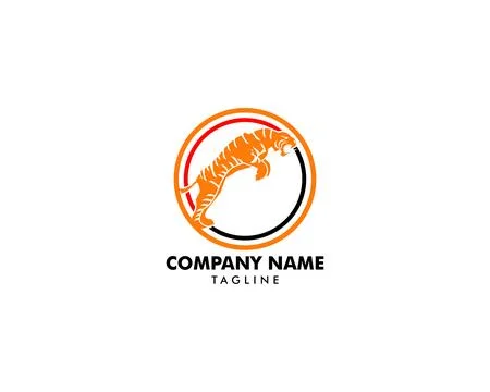 Tiger vector icon logo mascot illustration Stock Illustration
