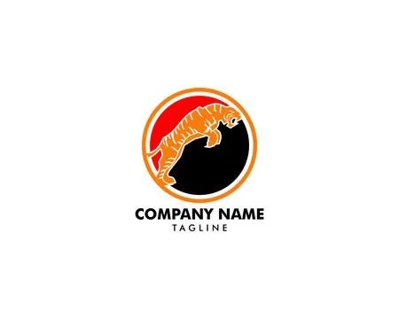 Tiger vector icon logo mascot illustration Stock Illustration