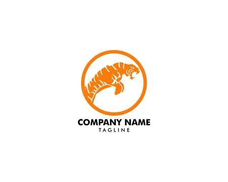 Tiger vector icon logo mascot illustration Stock Illustration