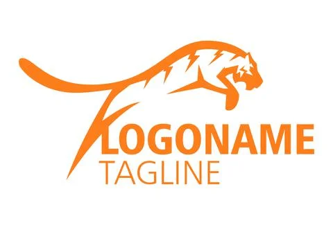 Tiger vector logo icon illustration	 Illustrazione stock