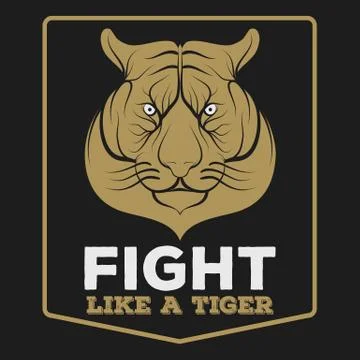 Tiger vintage Stock Illustration