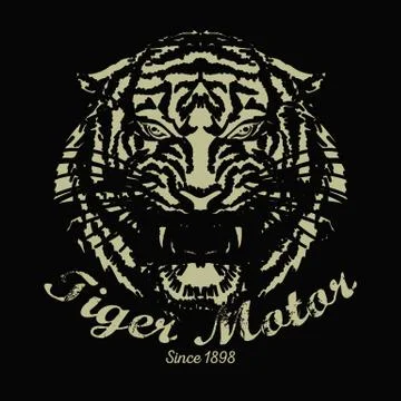 Tiger vintage Stock Illustration