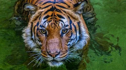 Tiger in the water Foto stock