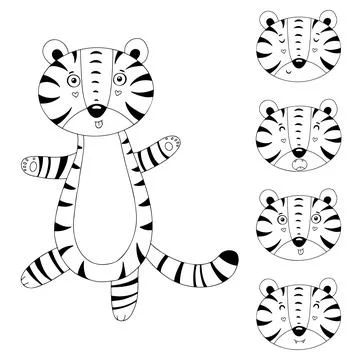 Tigerdoodle Illustrazione stock