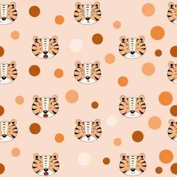 Tigerfacepattern Illustrazione stock