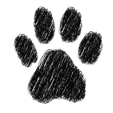 Tigerfootprint Illustrazione stock