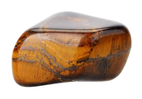 Tiger's eye, isolated. Stock Photos