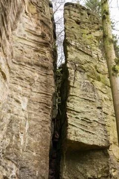Tight canyon Stock Photos