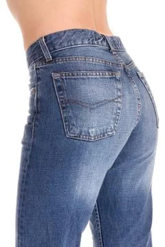 Tight fitting jeans Stock Photos