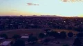tight shot aerial post sunset hover over Tucson valley east side HD Footage