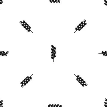 Tight spike pattern seamless black Stock Illustration