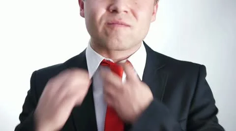 Tight tie Stock Footage 20481322