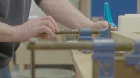 Tightening clamp Stock Footage 163413562