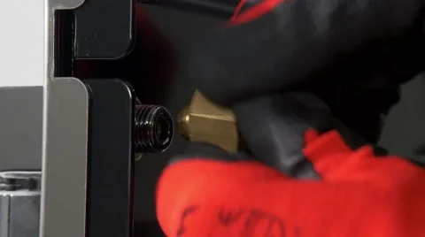 Tightening a nut up Stock Footage 60419037