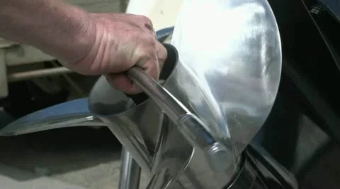 Tightning boat propeller nut Stock Footage 18032724